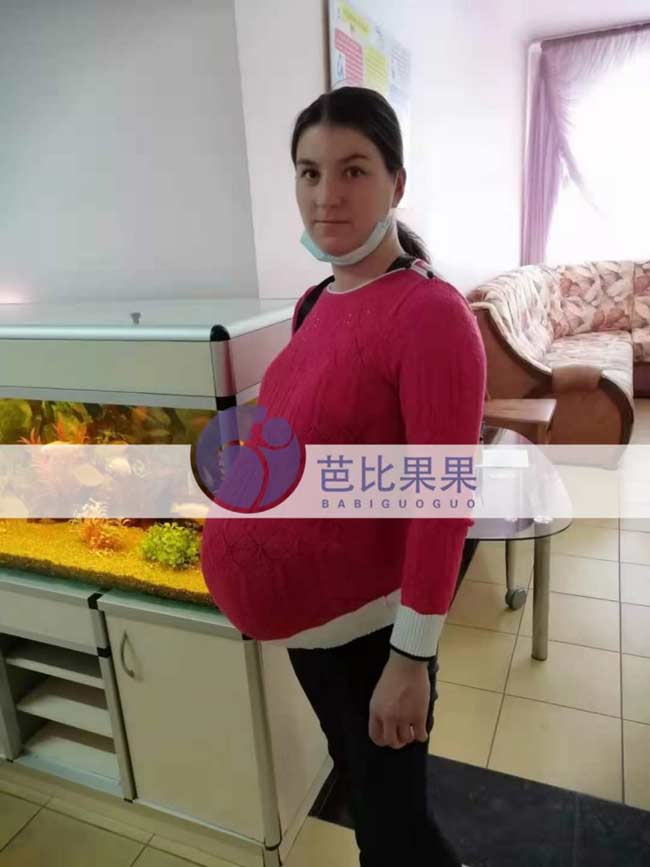 乌克兰双胞胎代理孕母做产检